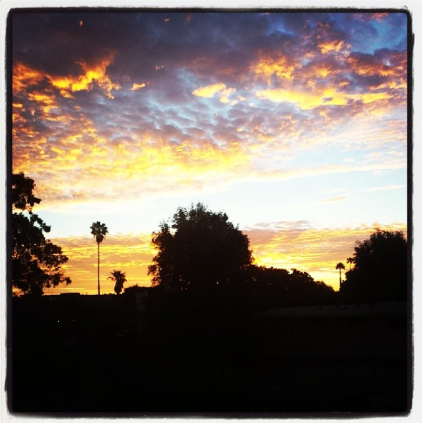 Sunrise in Los Angeles…